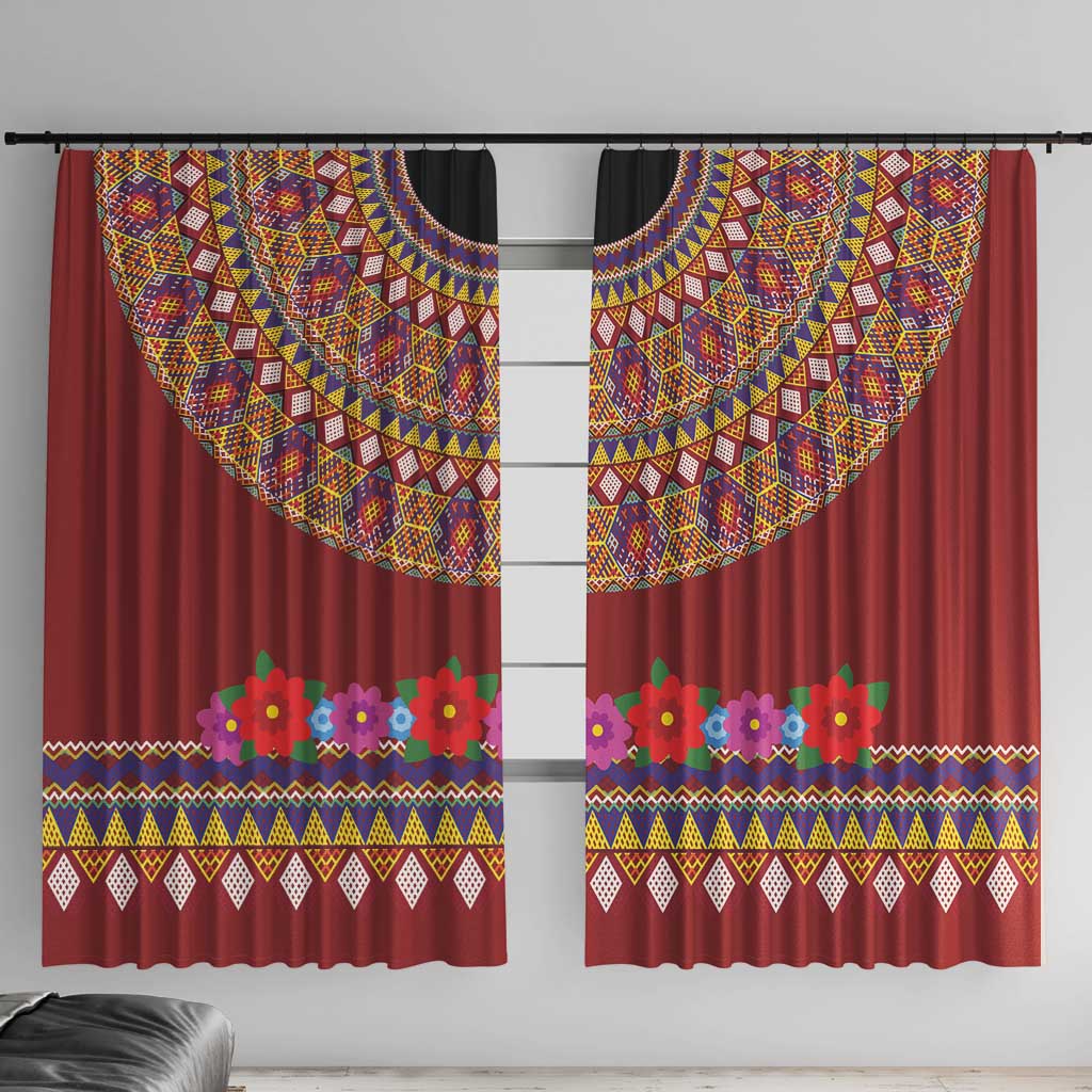 Greenland Costume Window Curtain Tradional Kalaallisuut Pattern