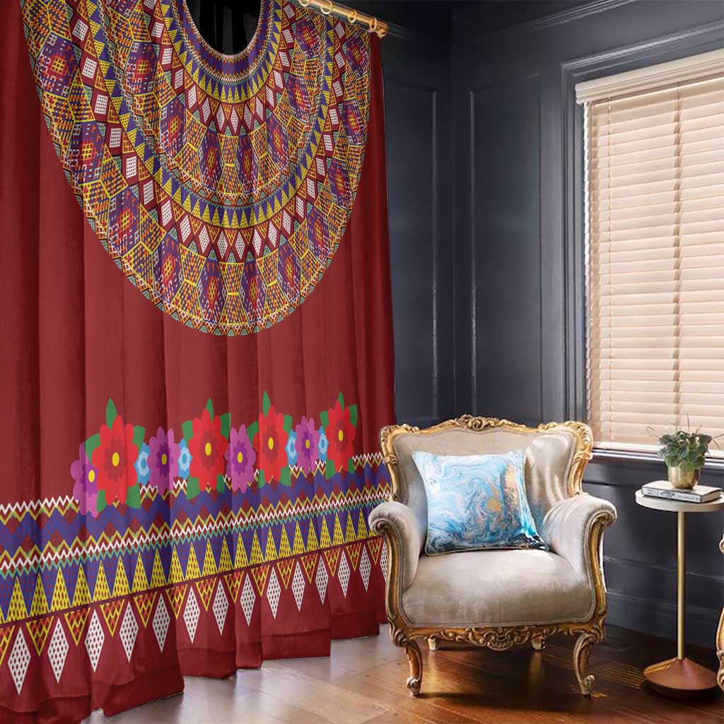 Greenland Costume Window Curtain Tradional Kalaallisuut Pattern