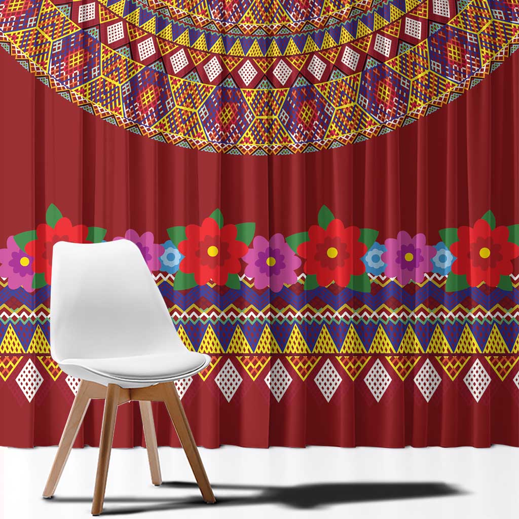 Greenland Costume Window Curtain Tradional Kalaallisuut Pattern