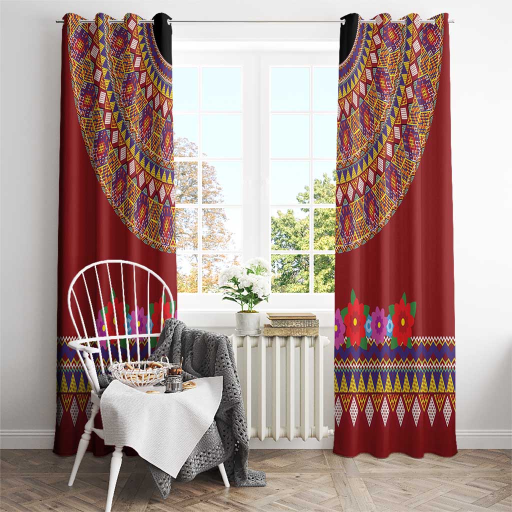 Greenland Costume Window Curtain Tradional Kalaallisuut Pattern