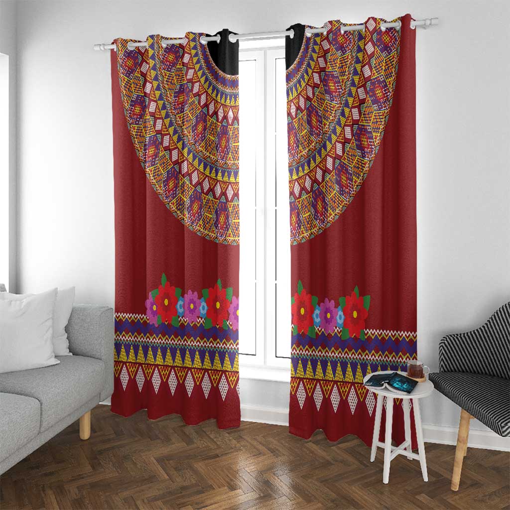 Greenland Costume Window Curtain Tradional Kalaallisuut Pattern