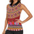 Greenland Costume Women Sleeveless Polo Shirt Tradional Kalaallisuut Pattern