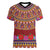 Greenland Costume Women V-Neck T-Shirt Tradional Kalaallisuut Pattern