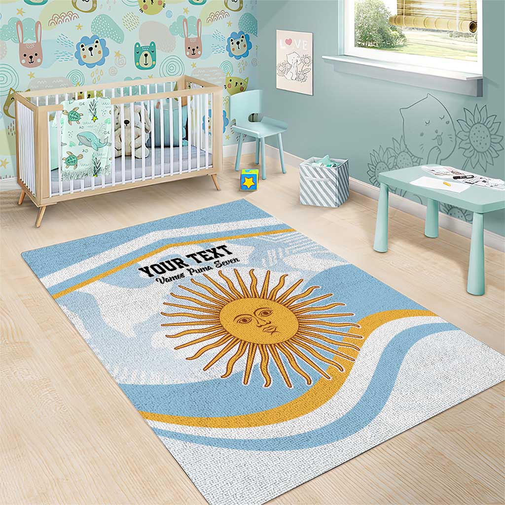 Custom Argentina Rugby Area Rug Summer Paris 2024 LT9 - Wonder Print Shop