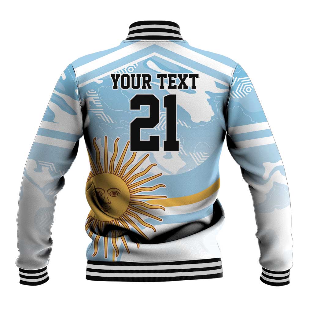 Custom Argentina Rugby Baseball Jacket Summer Paris 2024 LT9 - Wonder Print Shop
