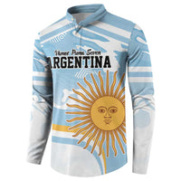 Custom Argentina Rugby Button Sweatshirt Summer Paris 2024 LT9 - Wonder Print Shop