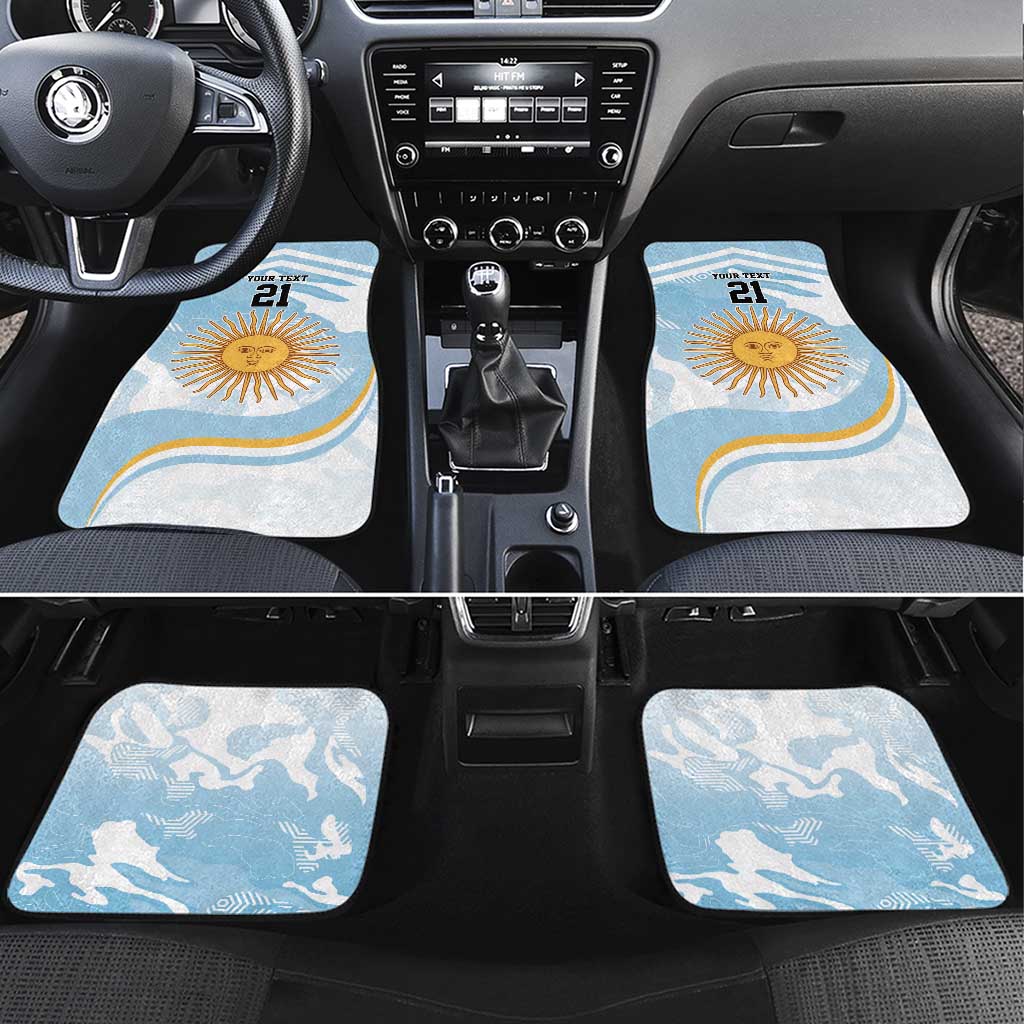 Custom Argentina Rugby Car Mats Summer Paris 2024 LT9 - Wonder Print Shop