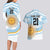 Custom Argentina Rugby Couples Matching Long Sleeve Bodycon Dress and Hawaiian Shirt Summer Paris 2024 LT9 - Wonder Print Shop