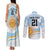 Custom Argentina Rugby Couples Matching Tank Maxi Dress and Long Sleeve Button Shirt Summer Paris 2024 LT9 - Wonder Print Shop