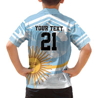Custom Argentina Rugby Family Matching Long Sleeve Bodycon Dress and Hawaiian Shirt Summer Paris 2024 LT9 - Wonder Print Shop