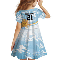 Custom Argentina Rugby Family Matching Off The Shoulder Long Sleeve Dress and Hawaiian Shirt Summer Paris 2024 - Wonder Print Shop