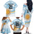 Custom Argentina Rugby Family Matching Off The Shoulder Long Sleeve Dress and Hawaiian Shirt Summer Paris 2024 - Wonder Print Shop