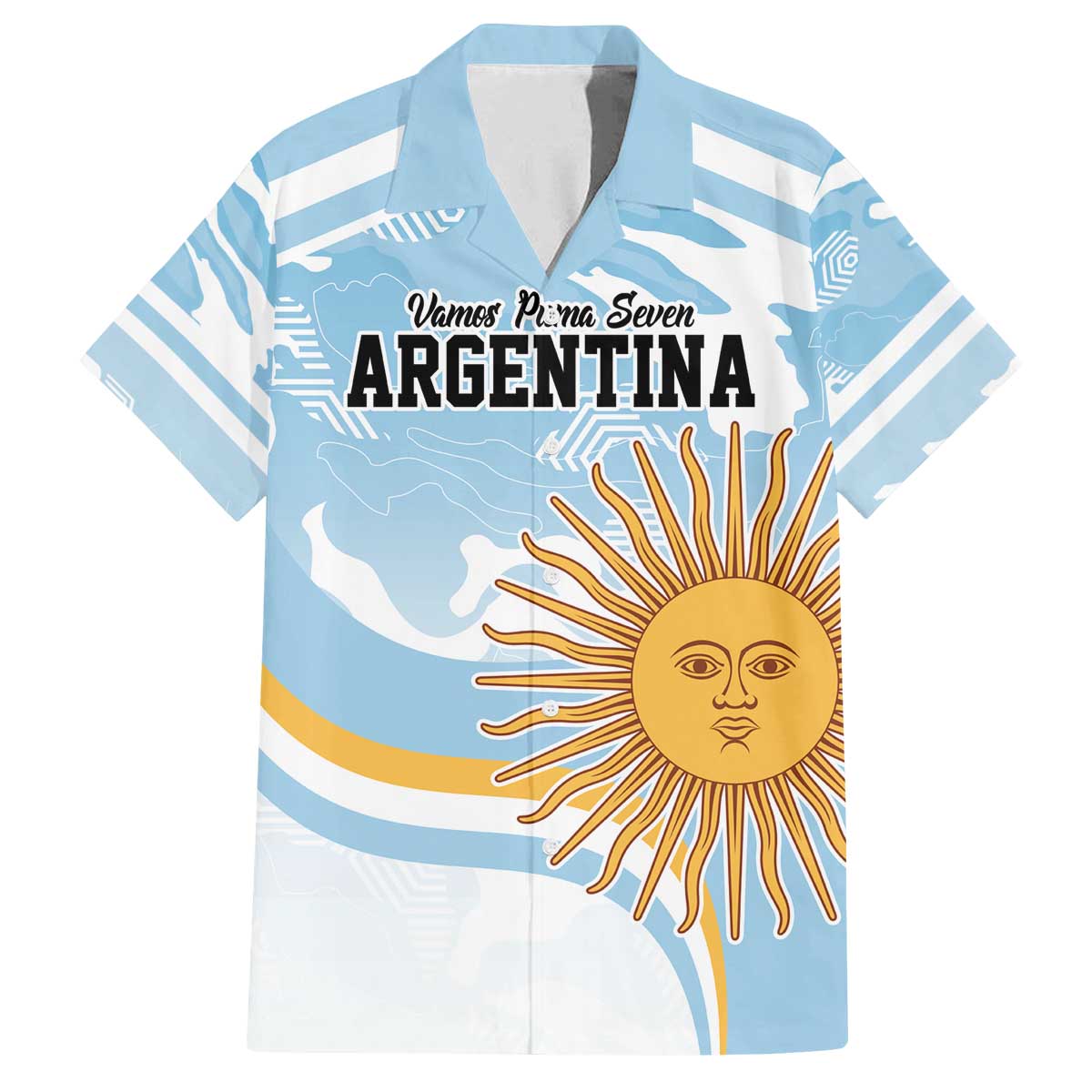Custom Argentina Rugby Family Matching Off The Shoulder Long Sleeve Dress and Hawaiian Shirt Summer Paris 2024 - Wonder Print Shop