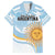 Custom Argentina Rugby Family Matching Off The Shoulder Long Sleeve Dress and Hawaiian Shirt Summer Paris 2024 - Wonder Print Shop