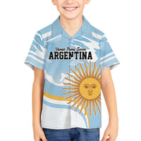 Custom Argentina Rugby Family Matching Off The Shoulder Long Sleeve Dress and Hawaiian Shirt Summer Paris 2024 - Wonder Print Shop