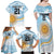 Custom Argentina Rugby Family Matching Off Shoulder Maxi Dress and Hawaiian Shirt Summer Paris 2024 LT9 - Wonder Print Shop