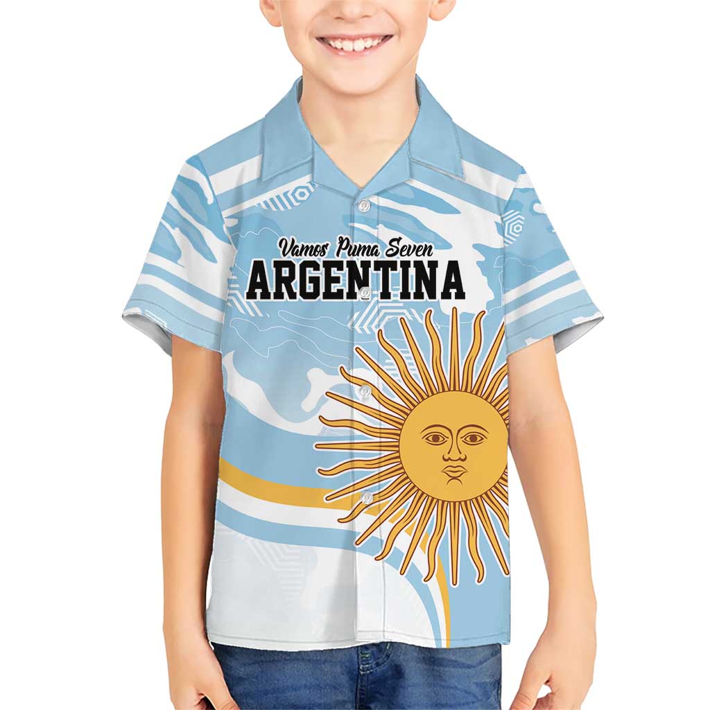 Custom Argentina Rugby Family Matching Short Sleeve Bodycon Dress and Hawaiian Shirt Summer Paris 2024 - Wonder Print Shop