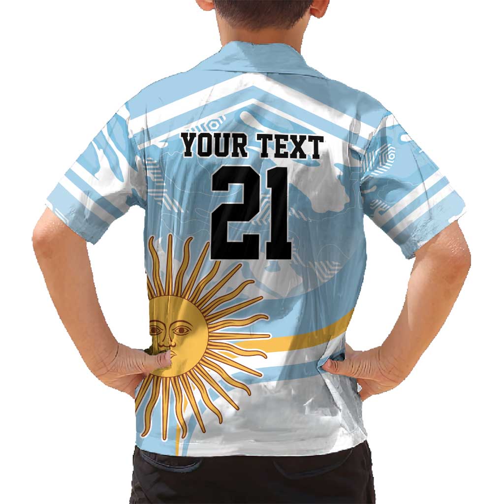 Custom Argentina Rugby Family Matching Summer Maxi Dress and Hawaiian Shirt Summer Paris 2024 - Wonder Print Shop