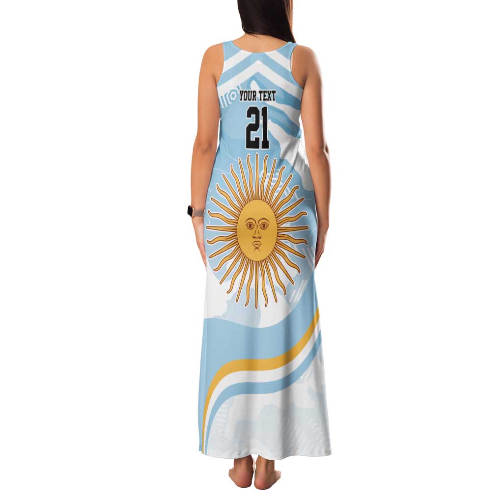 Custom Argentina Rugby Family Matching Tank Maxi Dress and Hawaiian Shirt Summer Paris 2024 - Wonder Print Shop