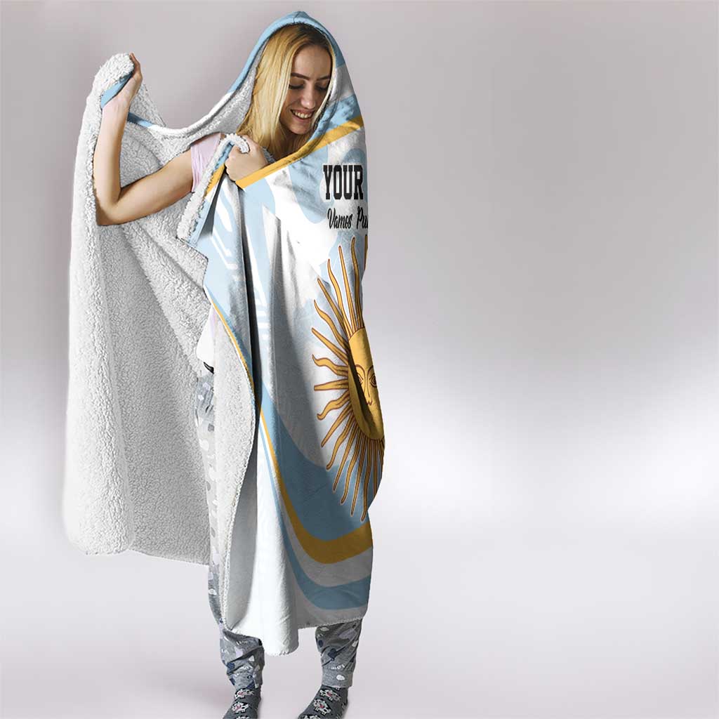 Custom Argentina Rugby Hooded Blanket Summer Paris 2024