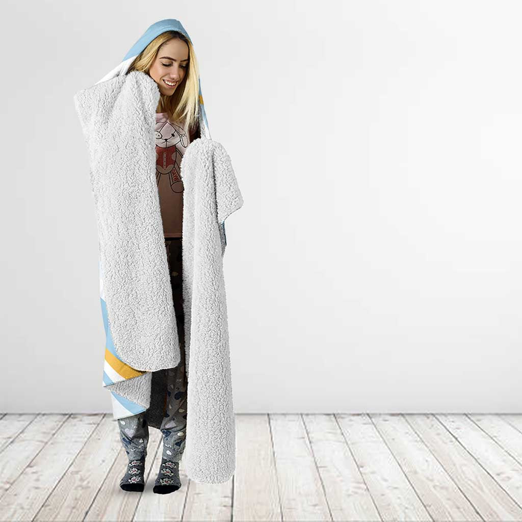 Custom Argentina Rugby Hooded Blanket Summer Paris 2024