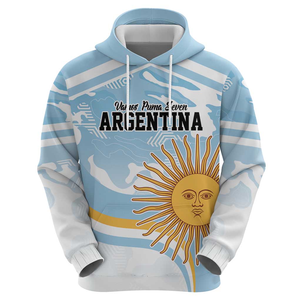 Custom Argentina Rugby Hoodie Summer Paris 2024 - Wonder Print Shop