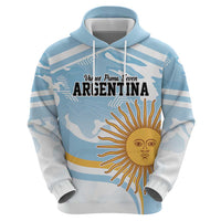 Custom Argentina Rugby Hoodie Summer Paris 2024 - Wonder Print Shop