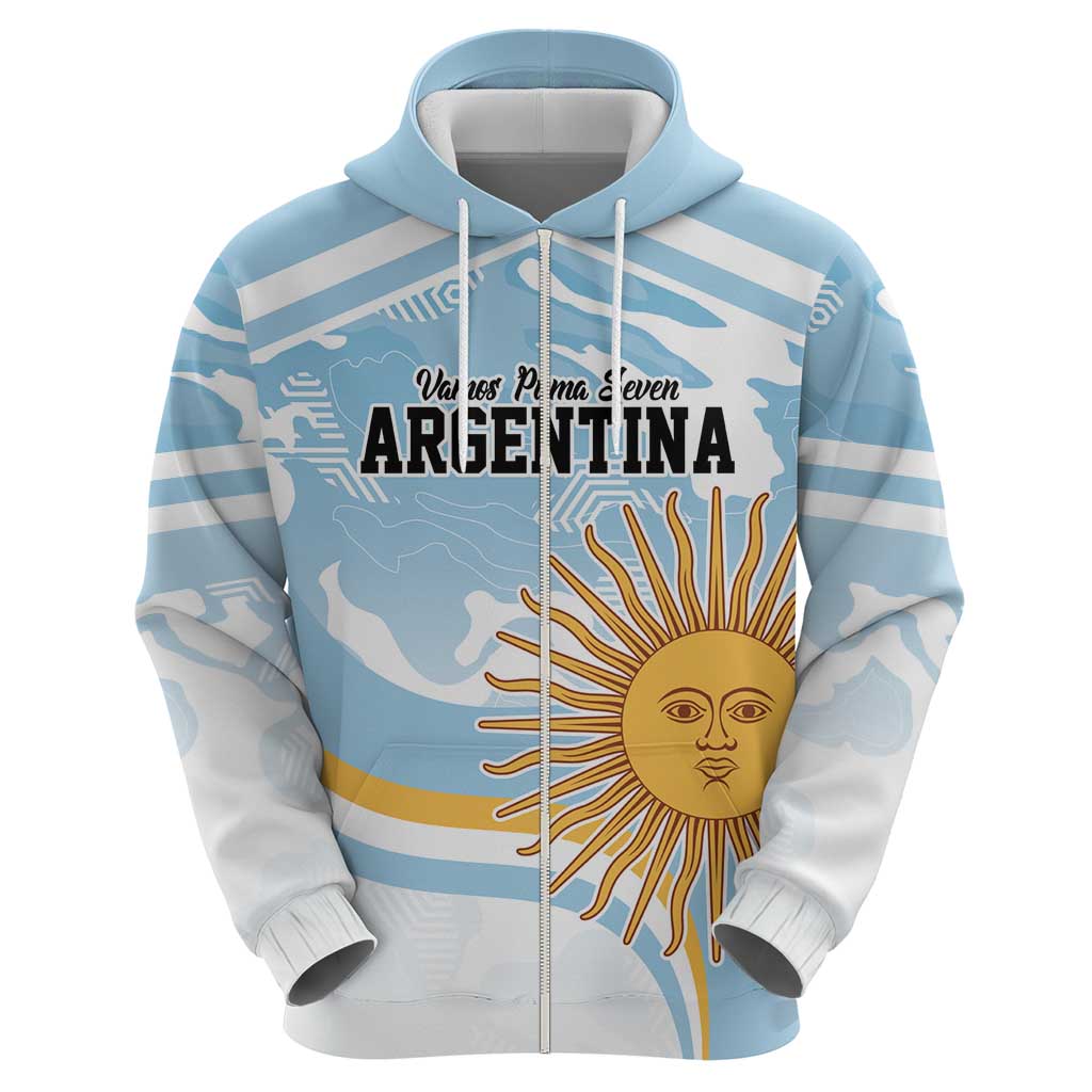 Custom Argentina Rugby Hoodie Summer Paris 2024 - Wonder Print Shop
