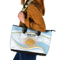 Custom Argentina Rugby Leather Tote Bag Summer Paris 2024 - Wonder Print Shop