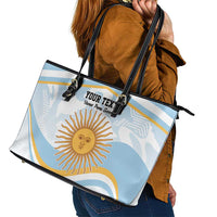 Custom Argentina Rugby Leather Tote Bag Summer Paris 2024 - Wonder Print Shop
