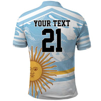 Custom Argentina Rugby Polo Shirt Summer Paris 2024 - Wonder Print Shop