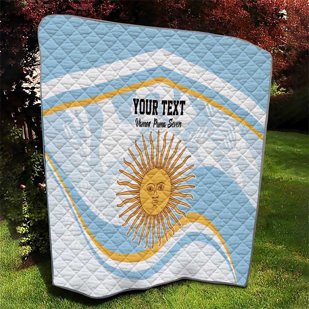 Custom Argentina Rugby Quilt Summer Paris 2024 - Wonder Print Shop