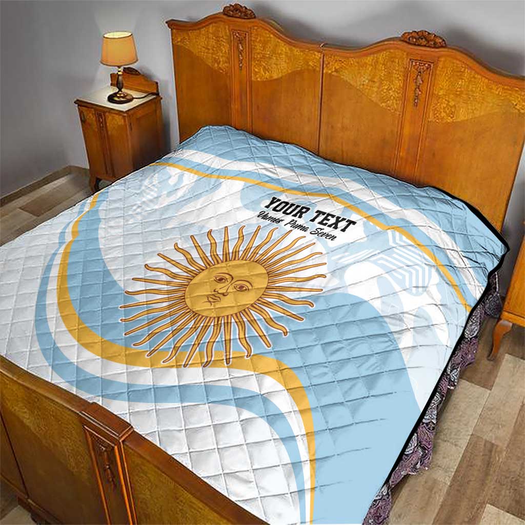 Custom Argentina Rugby Quilt Summer Paris 2024 - Wonder Print Shop