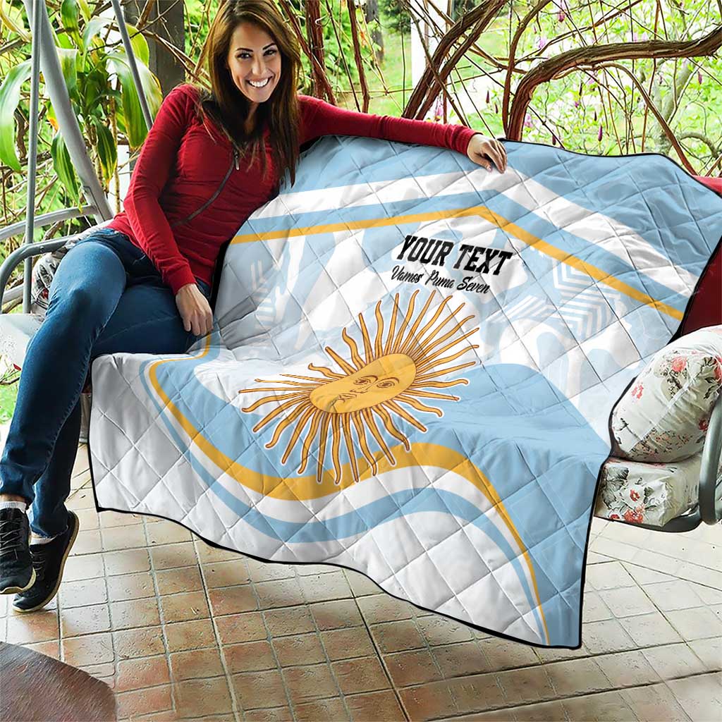 Custom Argentina Rugby Quilt Summer Paris 2024 - Wonder Print Shop