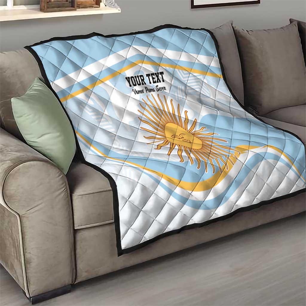 Custom Argentina Rugby Quilt Summer Paris 2024 - Wonder Print Shop