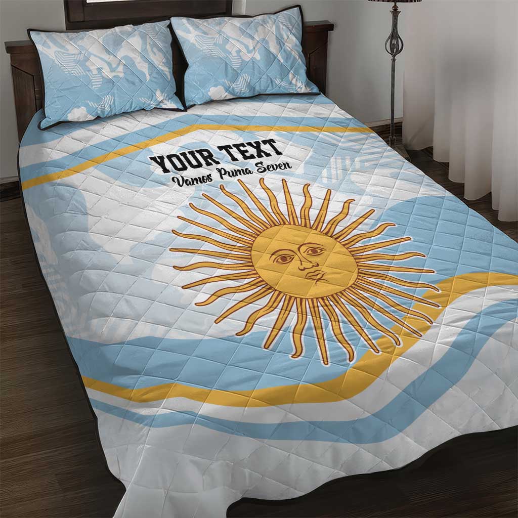 Custom Argentina Rugby Quilt Bed Set Summer Paris 2024 - Wonder Print Shop
