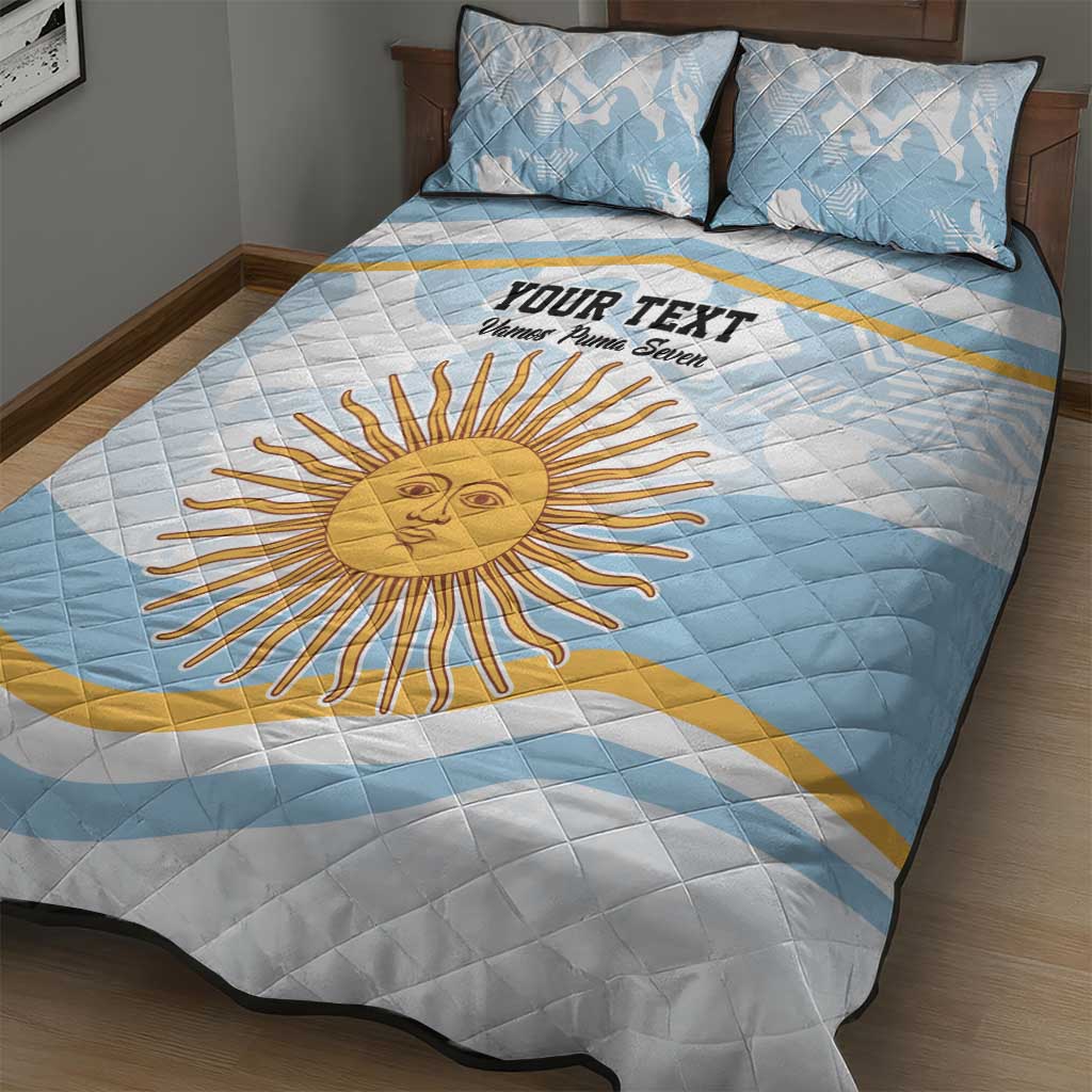 Custom Argentina Rugby Quilt Bed Set Summer Paris 2024 - Wonder Print Shop