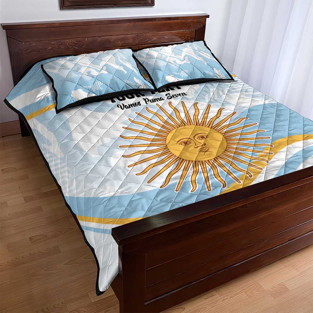 Custom Argentina Rugby Quilt Bed Set Summer Paris 2024 - Wonder Print Shop