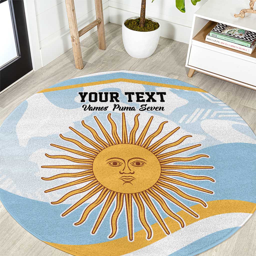 Custom Argentina Rugby Round Carpet Summer Paris 2024
