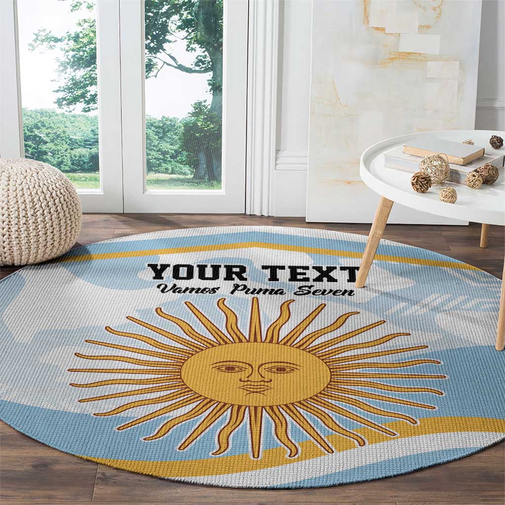 Custom Argentina Rugby Round Carpet Summer Paris 2024