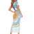Custom Argentina Rugby Short Sleeve Bodycon Dress Summer Paris 2024 - Wonder Print Shop