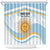 Custom Argentina Rugby Shower Curtain Summer Paris 2024