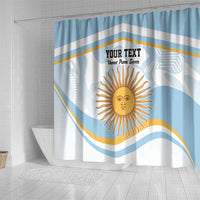 Custom Argentina Rugby Shower Curtain Summer Paris 2024