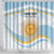 Custom Argentina Rugby Shower Curtain Summer Paris 2024