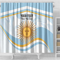 Custom Argentina Rugby Shower Curtain Summer Paris 2024