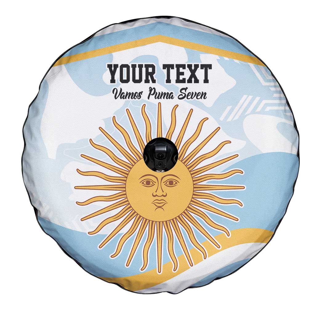 Custom Argentina Rugby Spare Tire Cover Summer Paris 2024 - Wonder Print Shop