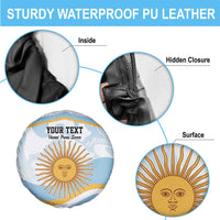 Custom Argentina Rugby Spare Tire Cover Summer Paris 2024 - Wonder Print Shop
