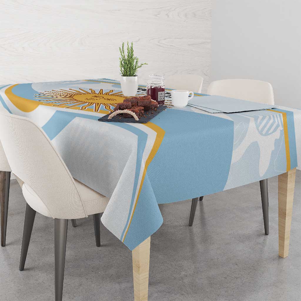 Custom Argentina Rugby Tablecloth Summer Paris 2024 - Wonder Print Shop
