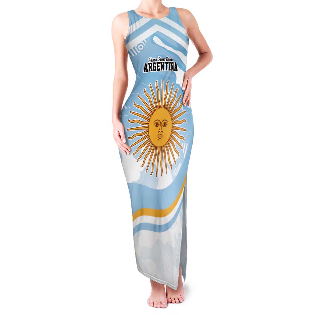 Custom Argentina Rugby Tank Maxi Dress Summer Paris 2024 - Wonder Print Shop