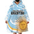 Custom Argentina Rugby Wearable Blanket Hoodie Summer Paris 2024 - Wonder Print Shop